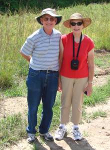 Couple Walking The Trails